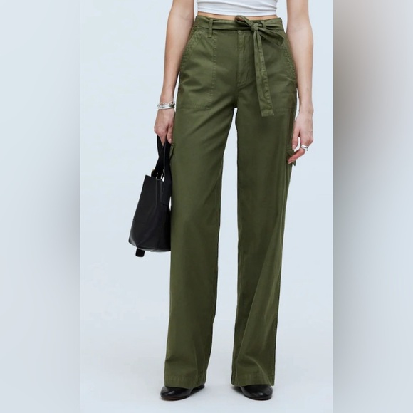 Madewell Pants - NWOT Madewell Griff Superwide-Leg Cargo Pants in Garment Dye